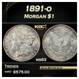 1891-o Morgan Dollar $1 Grades ms63