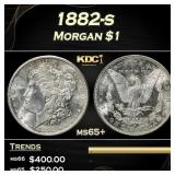 1882-s Morgan Dollar $1 Grades ms65+