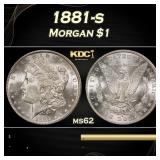 1881-s Morgan Dollar $1 Grades ms62