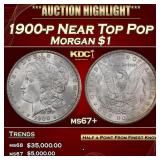 1900-p Morgan Dollar Near Top Pop $1 ms67+ SEGS