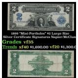 1899 Napier/McClung $2 Large Size Silver Certifica