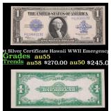 1923 $1 large size Silver Certificate Grades Selec