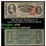 1886 Rosecrans/Hyatt FR-217 $1 large size Silver C