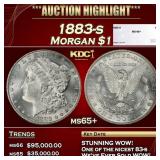 1883-s Morgan Dollar $1 ms65+ SEGS