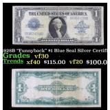 1923 $1 large size Silver Certificate Grades vf+ S