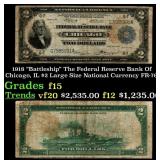 1918 FR-767 $2 Large Size National Currency Grades