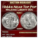 1944-s Walking Liberty Half Dollar Near Top Pop 50