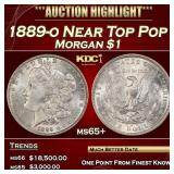 1889-o Morgan Dollar Near Top Pop $1 ms65+ SEGS