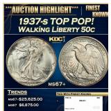 1929-s Walking Liberty Half Dollar Near Top Pop 50