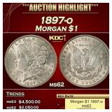 1897-o Morgan Dollar $1 ms62+ USCG