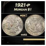1921-p Morgan Dollar $1 Grades ms62