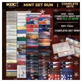 COMPLETE MINT SET RUN ALL 55 SETS! 1968-2024 920+