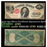 1917 $1 Large Size Legal Tender Note Grades f+ Sig