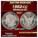 1882-cc Morgan Dollar $1 ms64 dmpl SEGS