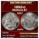 1892-o Morgan Dollar $1 ms65+ SEGS