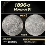 1896-o Morgan Dollar $1 au58 SEGS