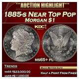 1885-s Morgan Dollar Near Top Pop $1 ms65+ pl SEGS