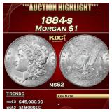 1884-s Morgan Dollar $1 ms62 USCG