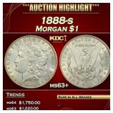 1888-s Morgan Dollar $1 ms63+ USCG