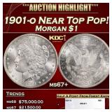1880-cc Morgan Dollar Near Top Pop $1 ms67+ SEGS