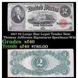 1896 Tillman/Morgan $1 large size Silver Certifica