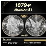 1887-p Morgan Dollar $1 ms66+ SEGS