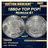 1880-p Morgan Dollar TOP POP! $1 ms67 SEGS