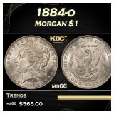 1884-o Morgan Dollar $1 Grades ms66