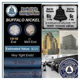 Buffalo Nickel Shotgun Roll in Old Bank Style 