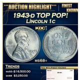 1943-d Lincoln Cent TOP POP! 1c ms68+ SEGS