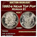 1880-s Morgan Dollar Near Top Pop $1 Grades ms68+