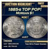 1885-s Morgan Dollar TOP POP! $1 ms67 SEGS