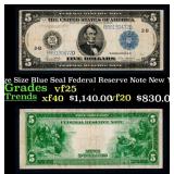 1914 $5 Large Size Blue Seal Federal Reserve Note