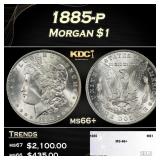 1885-p Morgan Dollar $1 ms66+ SEGS