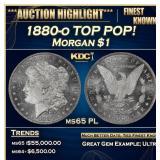 1880-o Morgan Dollar TOP POP! $1 ms65 PL SEGS