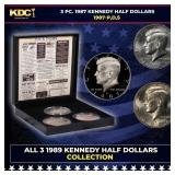 Complete 3 PC. 1987 Kennedy Half Dollar 50c set In