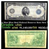 1914 $5 Large Size Blue Seal Federal Reserve Note