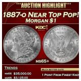 1887-o Morgan Dollar Near Top Pop! $1 ms65+ SEGS