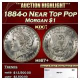 1884-o Morgan Dollar Near Top Pop $1 ms67+ SEGS