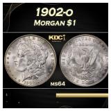 1902-o Morgan Dollar $1 Grades ms64