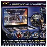 Limited Edition 8 Coin X-men Movie Gold Plated Col