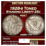 1928-s Standing Liberty Quarter Toned 25c ms66+ FH