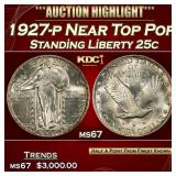 1927-p Standing Liberty Quarter Near Top Pop 25c G