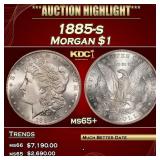 1885-s Morgan Dollar $1 ms65+ SEGS