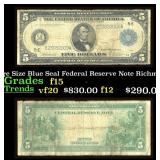 1914 $5 Large Size Blue Seal Federal Reserve Note