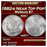 1882-s Morgan Dollar Near Top Pop! $1 ms67+ SEGS