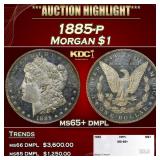 1885-p Morgan Dollar $1 ms65+ dmpl SEGS