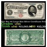 1886 $5 Large Size Silver Certificate Morgan Dolla