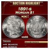 1891-s Morgan Dollar $1 ms66 SEGS