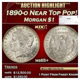 1890-o Morgan Dollar Near Top Pop! $1 ms65+ SEGS